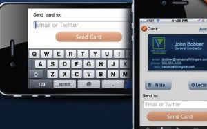 iPhone App Simplifies Business Card Exchanges
