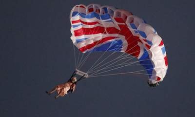Olympics: Queen's Double On Parachute Jump