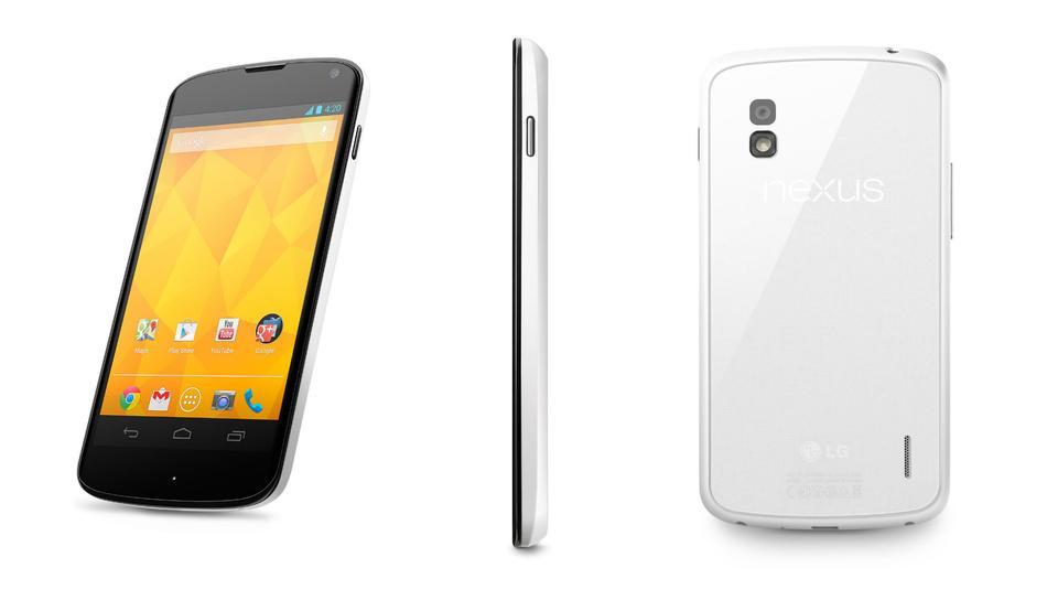 LG Reveals Google Nexus 4 in White