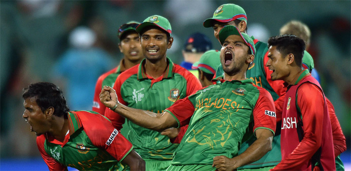 Bangladesh knock England out of World Cup to reach quarter-finals