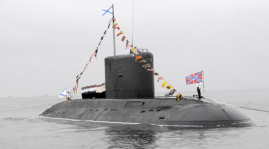 Russian submarine with cruise missiles off Syria coast - reports