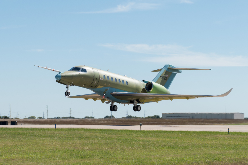 First Legacy 450 assembled in Melbourne takes to the air